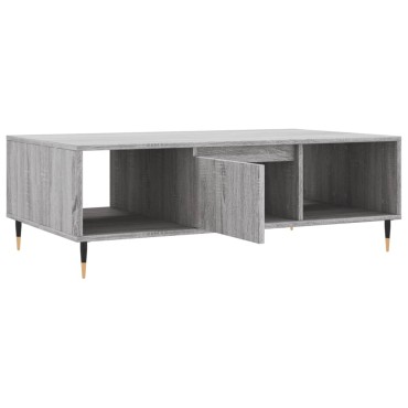 vidaXL Τραπεζάκι Σαλονιού Γκρι Sonoma 104x60x35cm Επεξεργασμένο Ξύλο 1 τεμ.