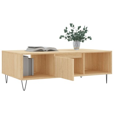 vidaXL Τραπεζάκι Σαλονιού Sonoma Δρυς 104x60x35cm από Επεξεργ. Ξύλο 1 τεμ.