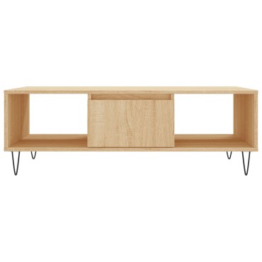 vidaXL Τραπεζάκι Σαλονιού Sonoma Δρυς 104x60x35cm από Επεξεργ. Ξύλο 1 τεμ.