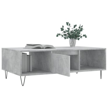 vidaXL Τραπεζάκι Σαλονιού Γκρι Σκυρ. 104x60x35cm Επεξεργασμένο Ξύλο 1 τεμ.
