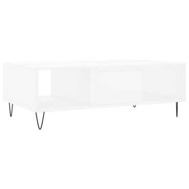 vidaXL Τραπεζάκι Σαλονιού Λευκό 104x60x35cm από Επεξεργασμένο Ξύλο 1 τεμ.