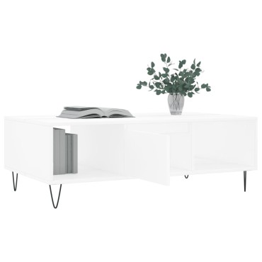 vidaXL Τραπεζάκι Σαλονιού Λευκό 104x60x35cm από Επεξεργασμένο Ξύλο 1 τεμ.