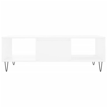 vidaXL Τραπεζάκι Σαλονιού Λευκό 104x60x35cm από Επεξεργασμένο Ξύλο 1 τεμ.