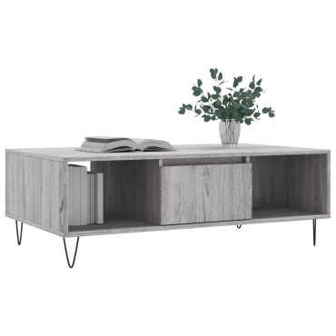 vidaXL Τραπεζάκι Σαλονιού Γκρι Sonoma 104x60x35cm Επεξεργασμένο Ξύλο 1 τεμ.