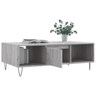 vidaXL Τραπεζάκι Σαλονιού Γκρι Sonoma 104x60x35cm Επεξεργασμένο Ξύλο 1 τεμ.