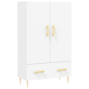 vidaXL Ντουλάπα Λευκή 69,5x31x115cm από Επεξεργασμένο Ξύλο 1 τεμ.