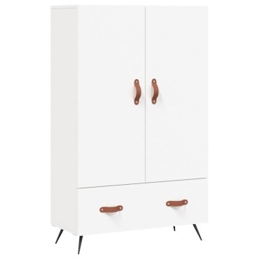 vidaXL Ντουλάπα Λευκή 69,5x31x115cm από Επεξεργασμένο Ξύλο 1 τεμ.