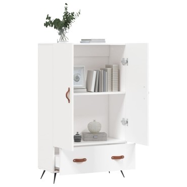 vidaXL Ντουλάπα Λευκή 69,5x31x115cm από Επεξεργασμένο Ξύλο 1 τεμ.