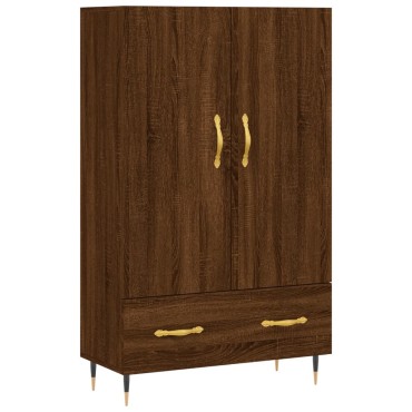 vidaXL Ντουλάπα Καφέ Δρυς 69,5x31x115cm από Επεξεργασμένο Ξύλο 1 τεμ.