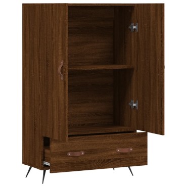vidaXL Ντουλάπα Καφέ Δρυς 69,5x31x115cm από Επεξεργασμένο Ξύλο 1 τεμ.