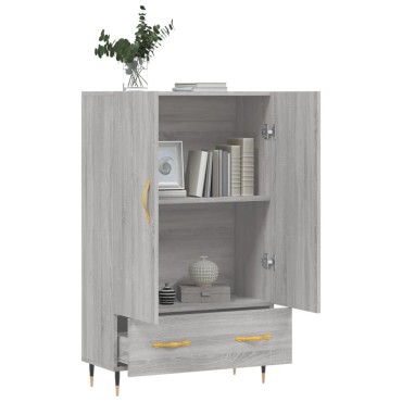 vidaXL Ντουλάπα Γκρι Sonoma 69,5x31x115cm από Επεξεργασμένο Ξύλο 1 τεμ.