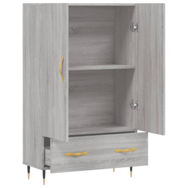 vidaXL Ντουλάπα Γκρι Sonoma 69,5x31x115cm από Επεξεργασμένο Ξύλο 1 τεμ.