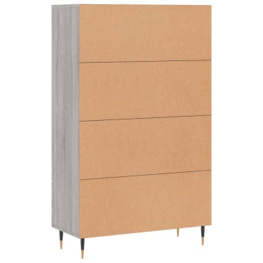 vidaXL Ντουλάπα Γκρι Sonoma 69,5x31x115cm από Επεξεργασμένο Ξύλο 1 τεμ.