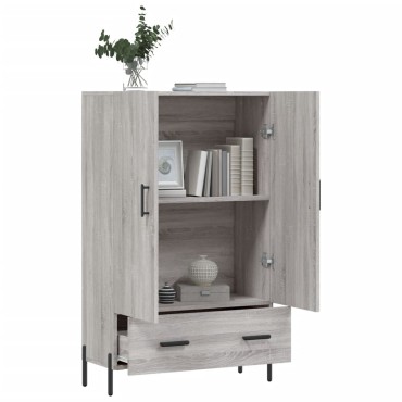 vidaXL Ντουλάπα Γκρι Sonoma 69,5x31x115cm από Επεξεργασμένο Ξύλο 1 τεμ.