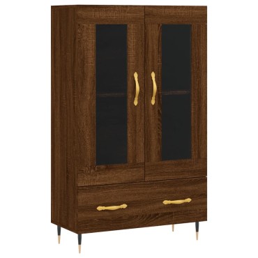 vidaXL Ντουλάπα Καφέ Δρυς 69,5x31x115cm από Επεξεργασμένο Ξύλο 1 τεμ.
