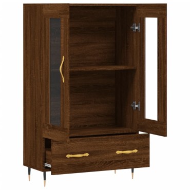 vidaXL Ντουλάπα Καφέ Δρυς 69,5x31x115cm από Επεξεργασμένο Ξύλο 1 τεμ.