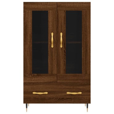vidaXL Ντουλάπα Καφέ Δρυς 69,5x31x115cm από Επεξεργασμένο Ξύλο 1 τεμ.