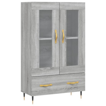 vidaXL Ντουλάπα Γκρι Sonoma 69,5x31x115cm από Επεξεργασμένο Ξύλο 1 τεμ.