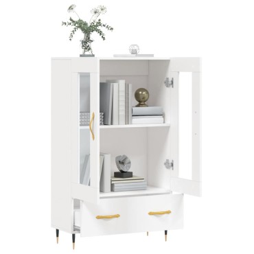 vidaXL Ντουλάπα Λευκή 69,5x31x115cm από Επεξεργασμένο Ξύλο 1 τεμ.