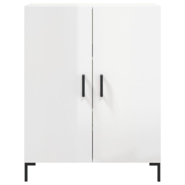 vidaXL Ντουλάπι Γυαλιστερό Λευκό 69,5x34x90cm Επεξεργασμένο Ξύλο 1 τεμ.