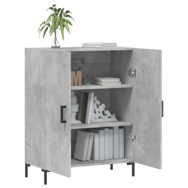 vidaXL Ντουλάπι Γκρι Σκυροδέματος 69,5x34x90cm Επεξεργασμένο Ξύλο 1 τεμ.