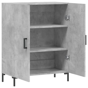 vidaXL Ντουλάπι Γκρι Σκυροδέματος 69,5x34x90cm Επεξεργασμένο Ξύλο 1 τεμ.