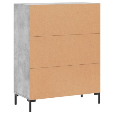 vidaXL Ντουλάπι Γκρι Σκυροδέματος 69,5x34x90cm Επεξεργασμένο Ξύλο 1 τεμ.