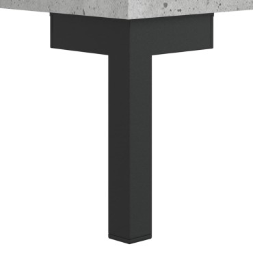 vidaXL Ντουλάπι Γκρι Σκυροδέματος 69,5x34x90cm Επεξεργασμένο Ξύλο 1 τεμ.