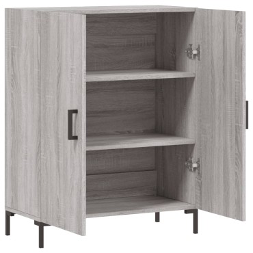 vidaXL Ντουλάπι Γκρι Sonoma 69,5x34x90cm από Επεξεργασμένο Ξύλο 1 τεμ.