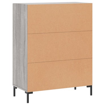 vidaXL Ντουλάπι Γκρι Sonoma 69,5x34x90cm από Επεξεργασμένο Ξύλο 1 τεμ.