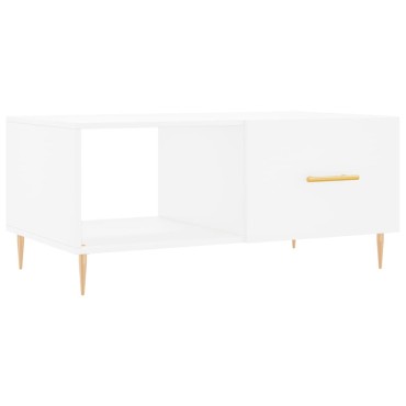 vidaXL Τραπεζάκι Σαλονιού Λευκό 90x50x40cm Επεξεργασμένο Ξύλο 1 τεμ.