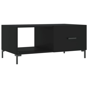 vidaXL Τραπεζάκι Σαλονιού Μαύρο 90x50x40cm Επεξεργασμένο Ξύλο 1 τεμ.