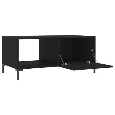 vidaXL Τραπεζάκι Σαλονιού Μαύρο 90x50x40cm Επεξεργασμένο Ξύλο 1 τεμ.