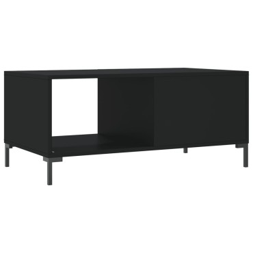 vidaXL Τραπεζάκι Σαλονιού Μαύρο 90x50x40cm Επεξεργασμένο Ξύλο 1 τεμ.