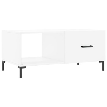 vidaXL Τραπεζάκι Σαλονιού Λευκό 90x50x40cm Επεξεργασμένο Ξύλο 1 τεμ.