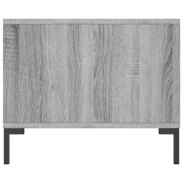 vidaXL Τραπεζάκι Σαλονιού Γκρι Sonoma 90x50x40cm Επεξεργασμένο Ξύλο 1 τεμ.