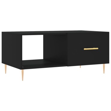 vidaXL Τραπεζάκι Σαλονιού Μαύρο 90x50x40cm Επεξεργασμένο Ξύλο 1 τεμ.