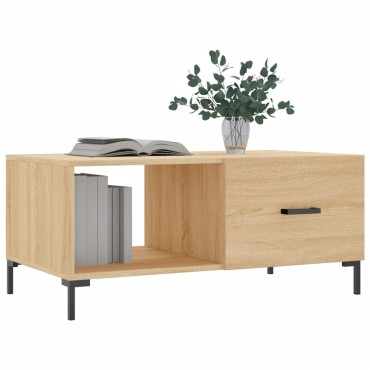 vidaXL Τραπεζάκι Σαλονιού Sonoma Δρυς 90x50x40cm Επεξεργασμένο Ξύλο 1 τεμ.