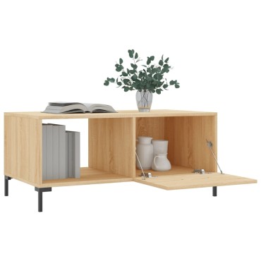 vidaXL Τραπεζάκι Σαλονιού Sonoma Δρυς 90x50x40cm Επεξεργασμένο Ξύλο 1 τεμ.