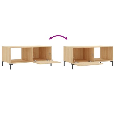 vidaXL Τραπεζάκι Σαλονιού Sonoma Δρυς 90x50x40cm Επεξεργασμένο Ξύλο 1 τεμ.