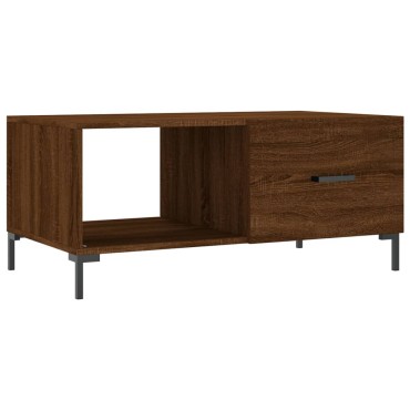 vidaXL Τραπεζάκι Σαλονιού Καφέ Δρυς 90x50x40cm Επεξεργασμένο Ξύλο 1 τεμ.