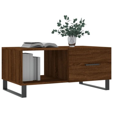 vidaXL Τραπεζάκι Σαλονιού Καφέ Δρυς 90x50x40cm Επεξεργασμένο Ξύλο 1 τεμ.