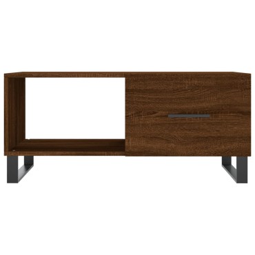 vidaXL Τραπεζάκι Σαλονιού Καφέ Δρυς 90x50x40cm Επεξεργασμένο Ξύλο 1 τεμ.