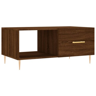vidaXL Τραπεζάκι Σαλονιού Καφέ Δρυς 90x50x40cm Επεξεργασμένο Ξύλο 1 τεμ.