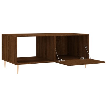 vidaXL Τραπεζάκι Σαλονιού Καφέ Δρυς 90x50x40cm Επεξεργασμένο Ξύλο 1 τεμ.