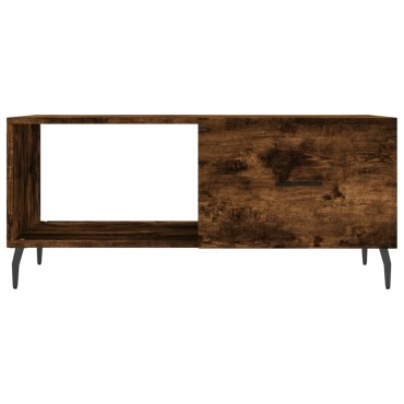 vidaXL Τραπεζάκι Σαλονιού Καπνιστή Δρυς 90x50x40cm Επεξεργασμ. Ξύλο 1 τεμ.