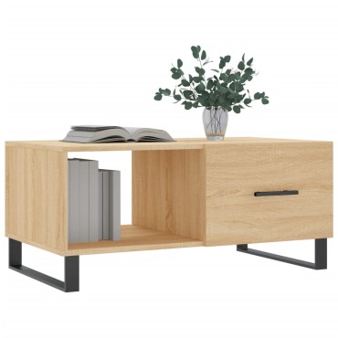 vidaXL Τραπεζάκι Σαλονιού Sonoma Δρυς 90x50x40cm Επεξεργασμένο Ξύλο 1 τεμ.