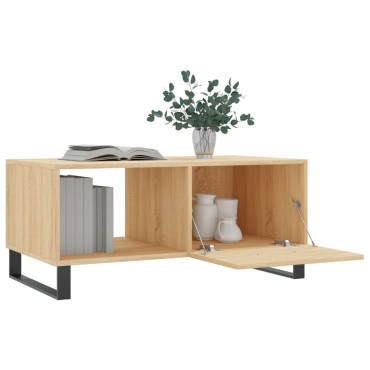 vidaXL Τραπεζάκι Σαλονιού Sonoma Δρυς 90x50x40cm Επεξεργασμένο Ξύλο 1 τεμ.