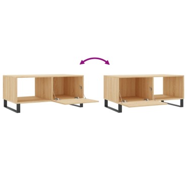 vidaXL Τραπεζάκι Σαλονιού Sonoma Δρυς 90x50x40cm Επεξεργασμένο Ξύλο 1 τεμ.