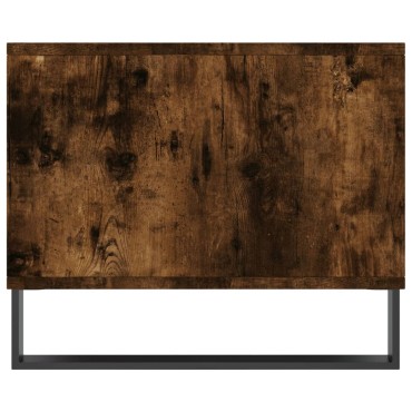 vidaXL Τραπεζάκι Σαλονιού Καπνιστή Δρυς 90x50x40cm Επεξεργασμ. Ξύλο 1 τεμ.